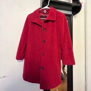 red women’s petite pea coat